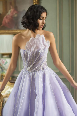 Wow Elegance Strapless Maxi Dress - By Baano