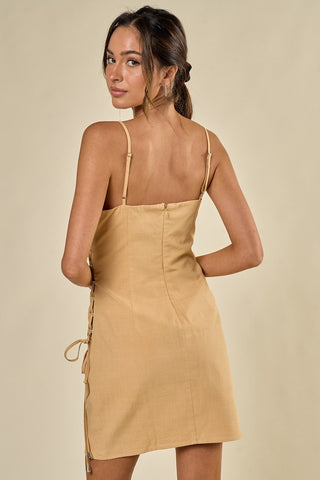 Wrap Front Mini Dress