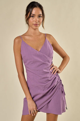 Wrap Front Mini Dress