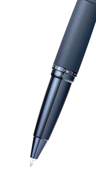 ATX® Sandblasted Dark Blue Rollerball Pen - By Baano