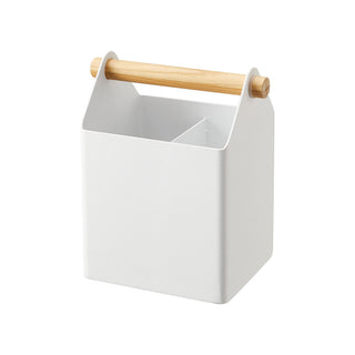 Pen + Desk Organizer - Small - Steel + Wood - By Baano