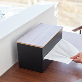 Paper Towel Dispenser - Steel + Wood - By Baano