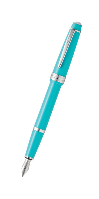 Bailey Light™ Polished Teal Resin Fine Nib Fountain Pen - By Baano