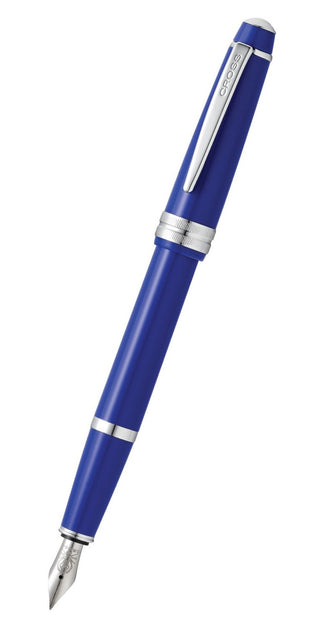 Bailey Light™ Polished Blue Resin Extra-Fine Nib Fountain Pen - By Baano