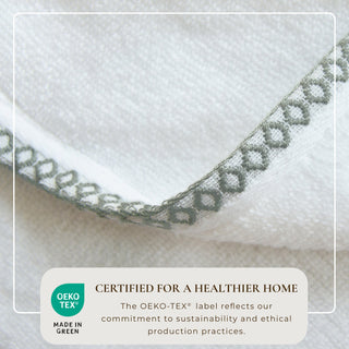 Cotton Border-Stitched 6-Piece Towel Set - Valery Collection Great Bay Home