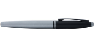 Calais™ Matte Gray and Black Lacquer Stainless Steel Fine Nib Fountain Pen - By Baano