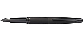 ATX® Brushed Black Stainless Steel Fine Nib Fountain Pen - By Baano