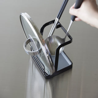 Lid & Ladle Stand - Large - Steel - By Baano