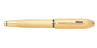 Peerless™ 23KT Heavy Gold Plate with Gold Plated Appointments and Swarovski Crystal Rollerball Pen - By Baano