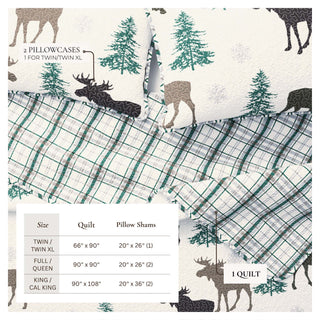 3-Piece Lodge Quilt - Wilderness Collection Great Bay Home