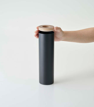Round Tissue Case - Steel + Wood - By Baano
