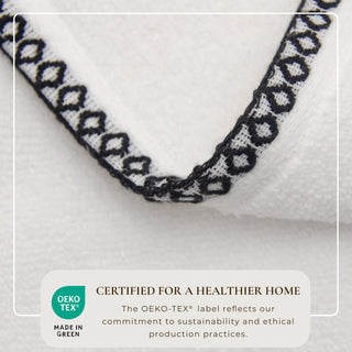 Cotton Border-Stitched 6-Piece Towel Set - Valery Collection Great Bay Home