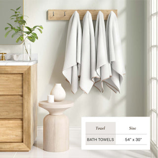 Cotton Border-Stitched 6-Piece Towel Set - Valery Collection Great Bay Home