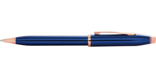 Century® II Translucent Cobalt Blue Lacquer Ballpoint Pen - By Baano