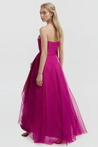 Zoa Strapless Draped Maxi Dress - By Baano