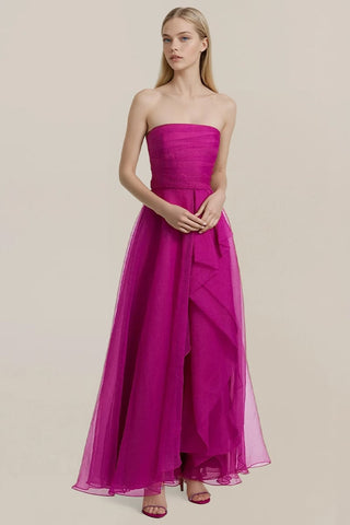 Zoa Strapless Draped Maxi Dress - By Baano