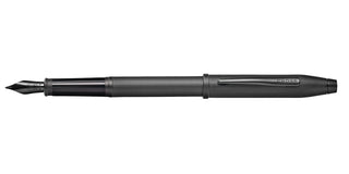 Century® II Black PVD Micro-knurl Fine Nib Fountain Pen - By Baano