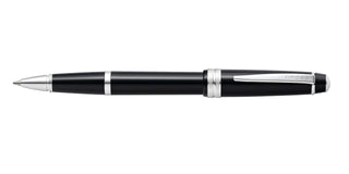 Bailey Light™ Glossy Black Resin Rollerball Pen - By Baano