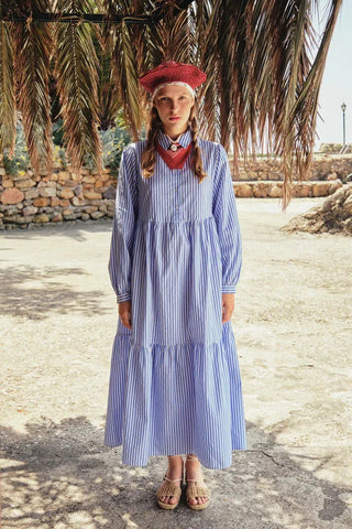 Striped Shirt Dress - By Baano