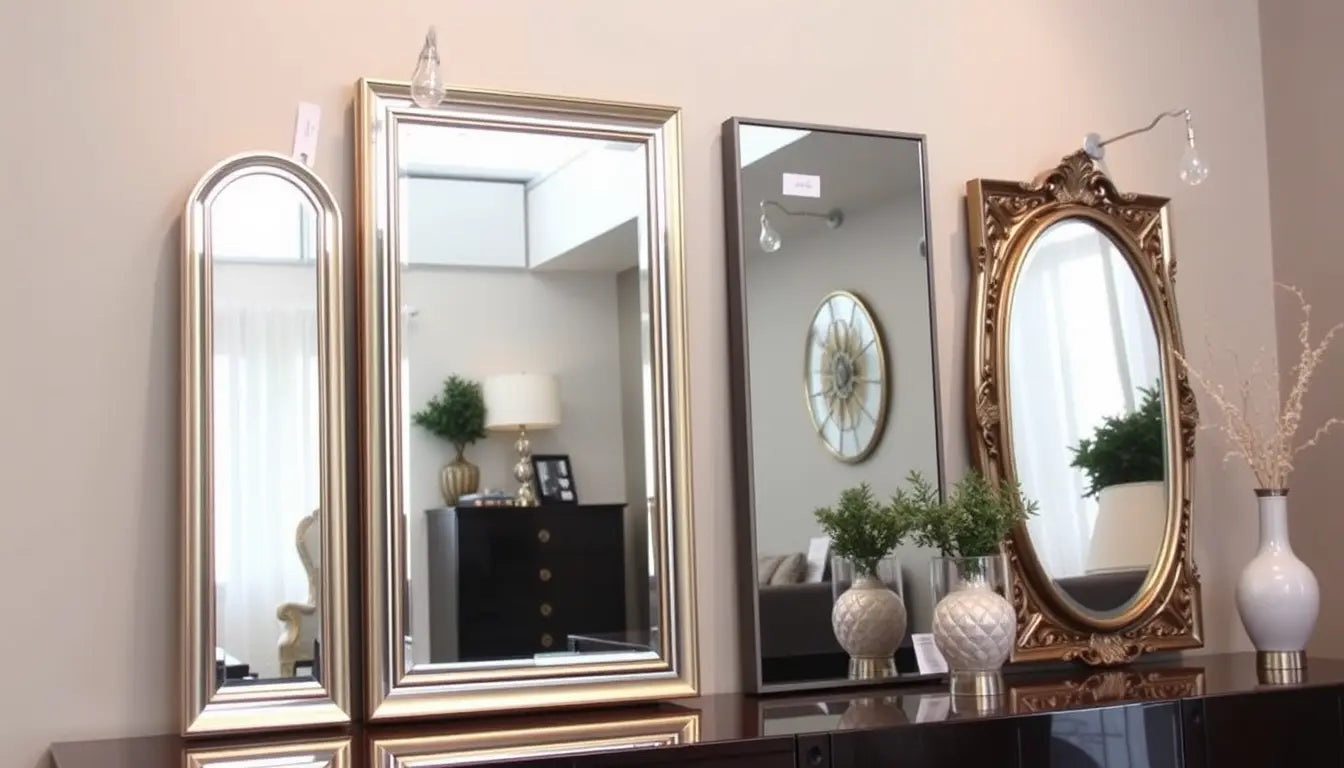 Elico Ltd. Stylish Four Piece Mirror Set: Elevate Your Home Decor with This Chic Collection - By Baano