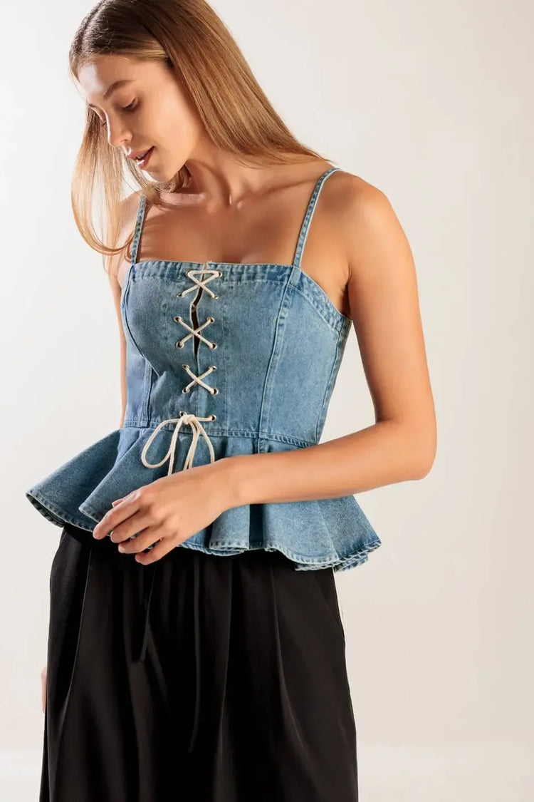Denim Top - Glamourous Grace