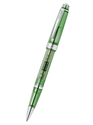 Bailey Light™ Translucent Green Resin Rollerball Pen - By Baano