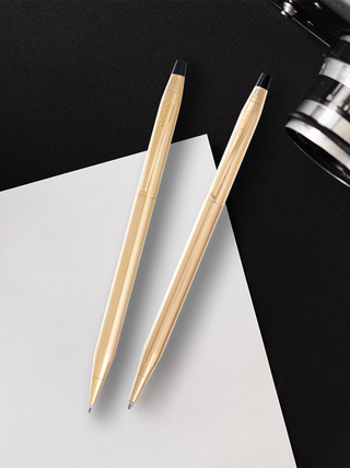 Classic Century® 23KT Gold Plated Pen and Pencil Set - By Baano