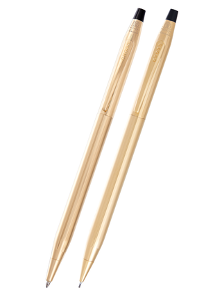 Classic Century® 23KT Gold Plated Pen and Pencil Set - By Baano