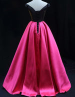 V neck long satin prom dress,woman evening party dress