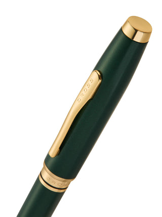 Coventry Satin Metallic Green Lacquer Ballpoint Pen - By Baano