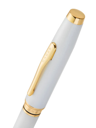 Coventry Pearl White Lacquer Ballpoint Pen - By Baano