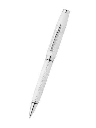 Coventry Zodiac Year of the Snake Pearl White Lacquer Ballpoint Pen - By Baano