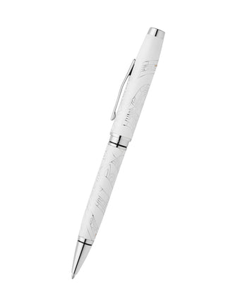Coventry Zodiac Year of the Snake Pearl White Lacquer Ballpoint Pen - By Baano