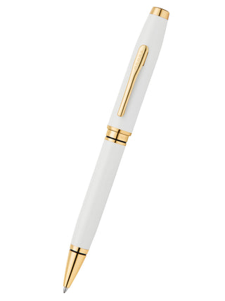 Coventry Pearl White Lacquer Ballpoint Pen - By Baano