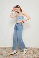 CHILL Pleat Straight Ankle Jeans HJ133 [FINAL SALE] Hey Joanie
