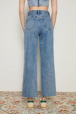 CHILL Pleat Straight Ankle Jeans HJ133 [FINAL SALE] Hey Joanie