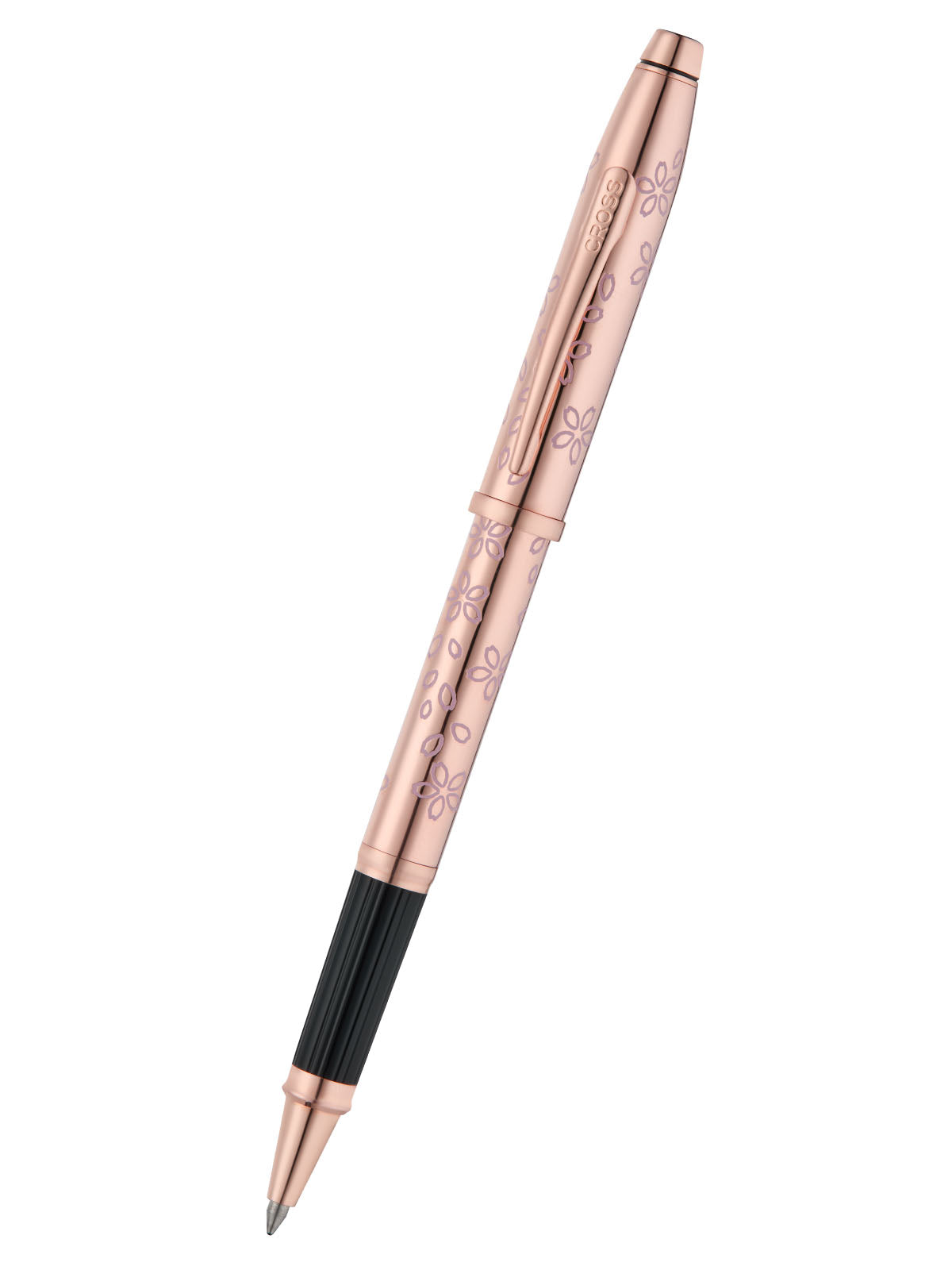 Century® II Cherry Blossom Rose Gold Plated Rollerball Pen - By Baano