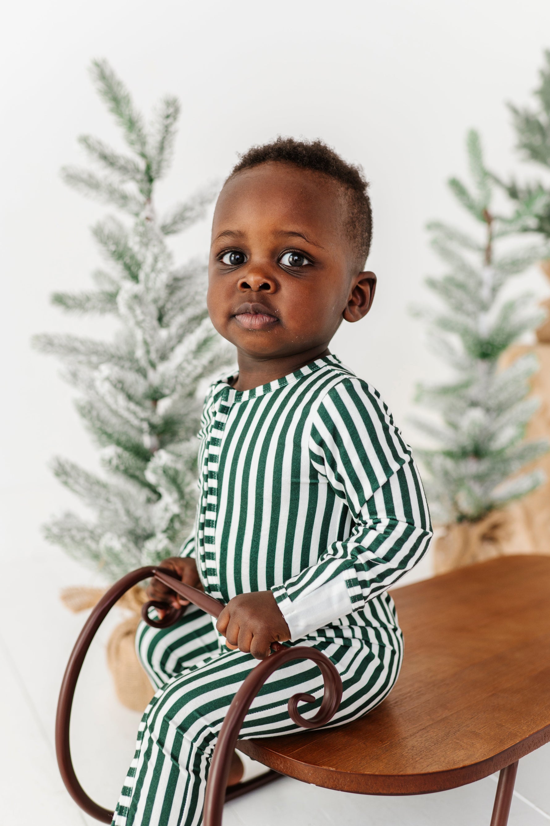 Green Stripes | ZIP ROMPER - By Baano