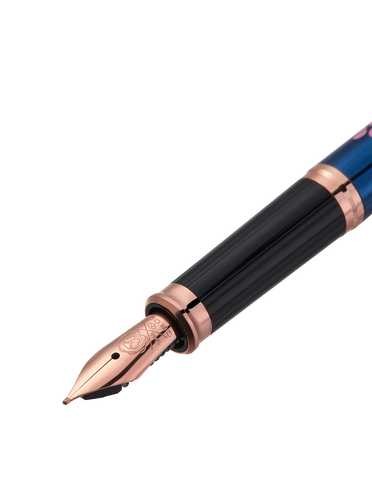 Century® II Cherry Blossom Translucent Blue Lacquer Medium Nib Fountain Pen - By Baano