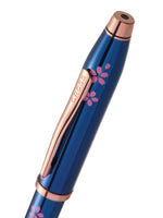 Century® II Cherry Blossom Translucent Blue Lacquer Fine Nib Fountain Pen - By Baano