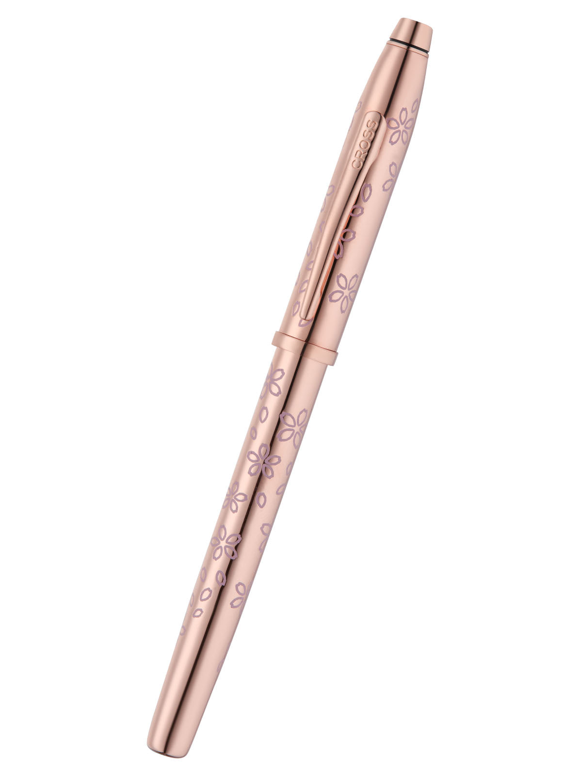 Century® II Cherry Blossom Rose Gold Plated Rollerball Pen - By Baano