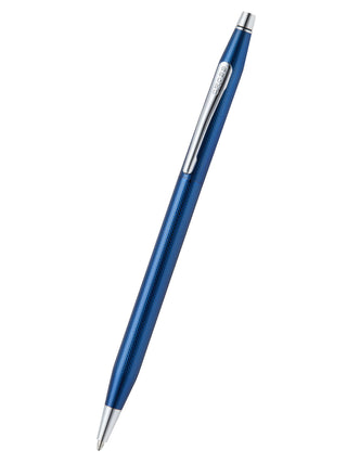 Classic Century® Translucent Cobalt Blue Engraved Diamond Pattern Ballpoint Pen - By Baano