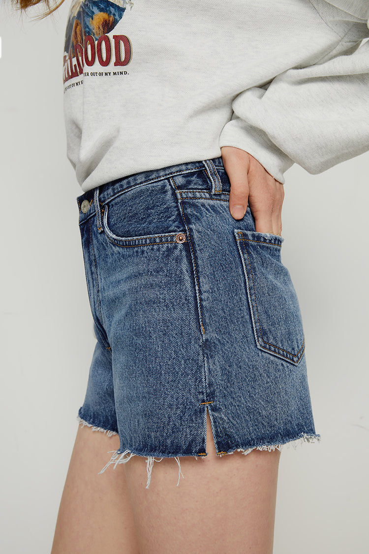 High Rise Denim Shorts HJ167 [FINAL SALE] Hey Joanie