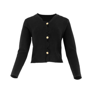 SCALLOP KNIT CARDIGAN