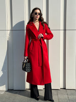 Astoria Classic Wraparound Wool Blend Overcoat