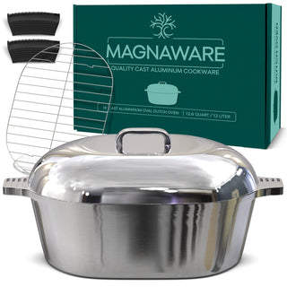 Oval Dutch Oven with Lid - 12.6 Quart (18 Inch) - By Baano