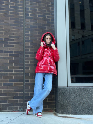 Gia Laqué Premium Down Hooded Jacket - By Baano