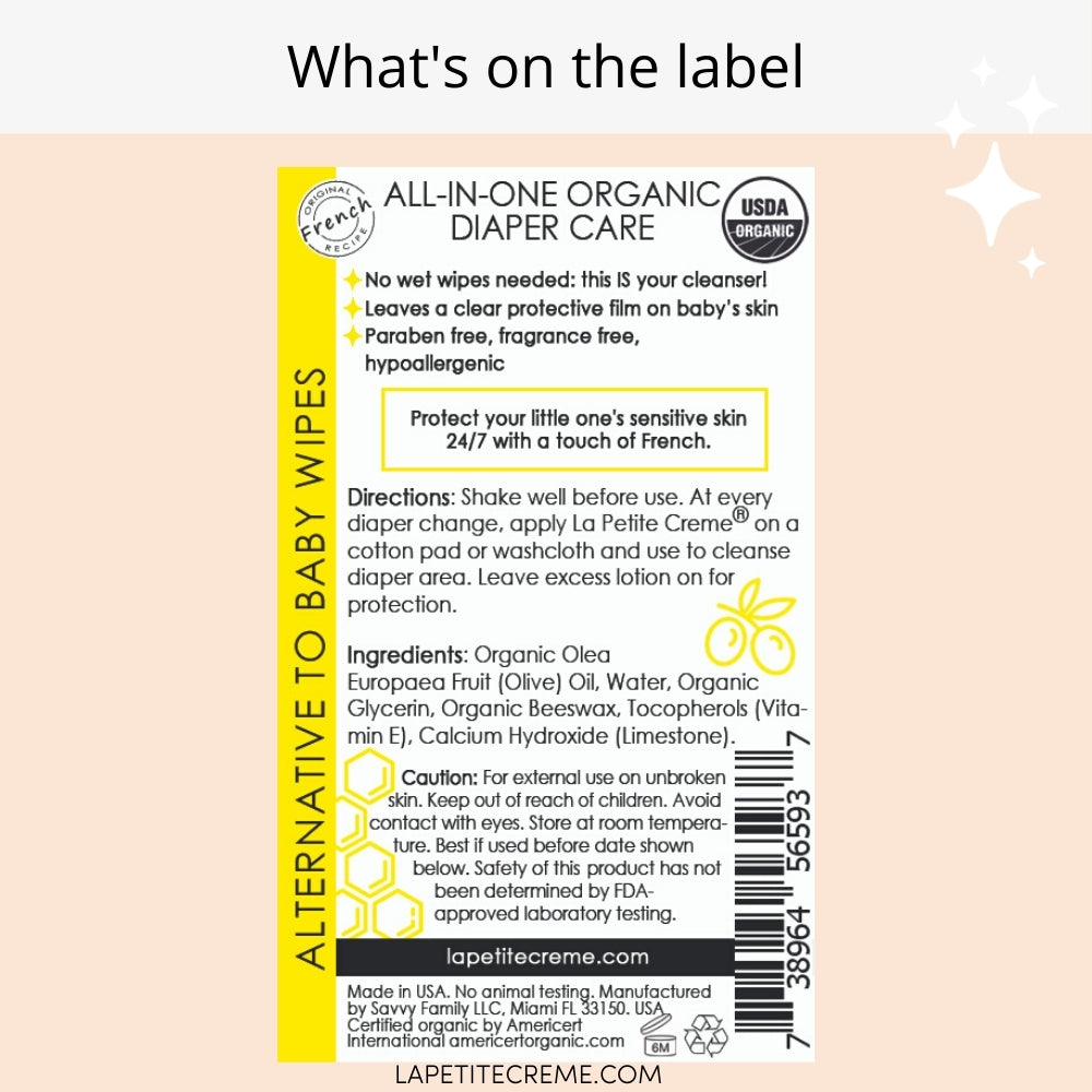 Organic Travel Size Diaper Lotion - 2 oz - By Baano