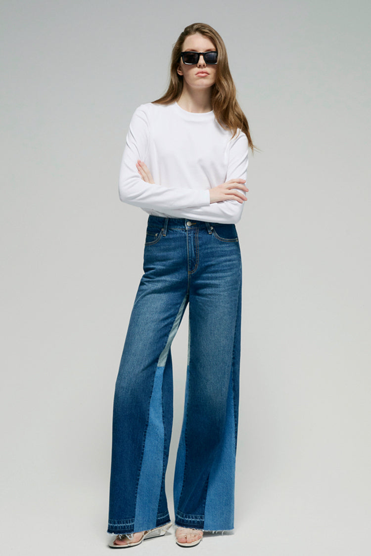 Shadow Split Wideleg Jeans HJ056 Hey Joanie