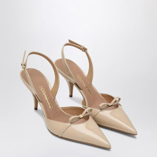Powdery Slingback With Mini Bow - By Baano